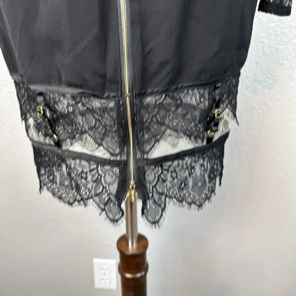 House of CB Black Lace Long Sleeve Dress - Picture 6 of 9